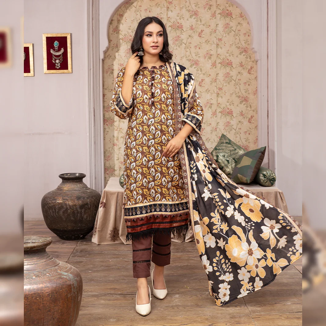 BRONZE SAWARIYA DIGITAL PRINTING LAWN ABBR003