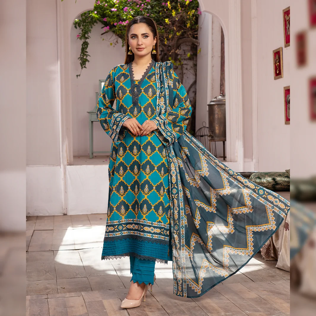 BRONZE SAWARIYA DIGITAL PRINTING LAWN ABBR009