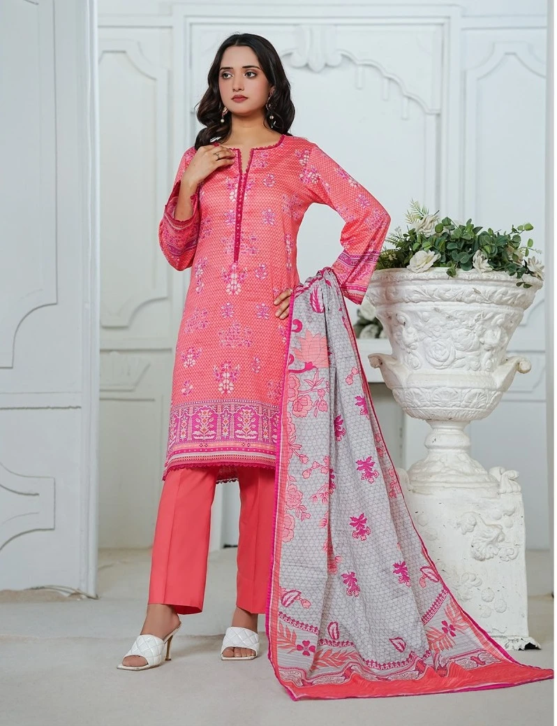 Digital Printed Pink | Gul e Noor_SKU-ABJT002