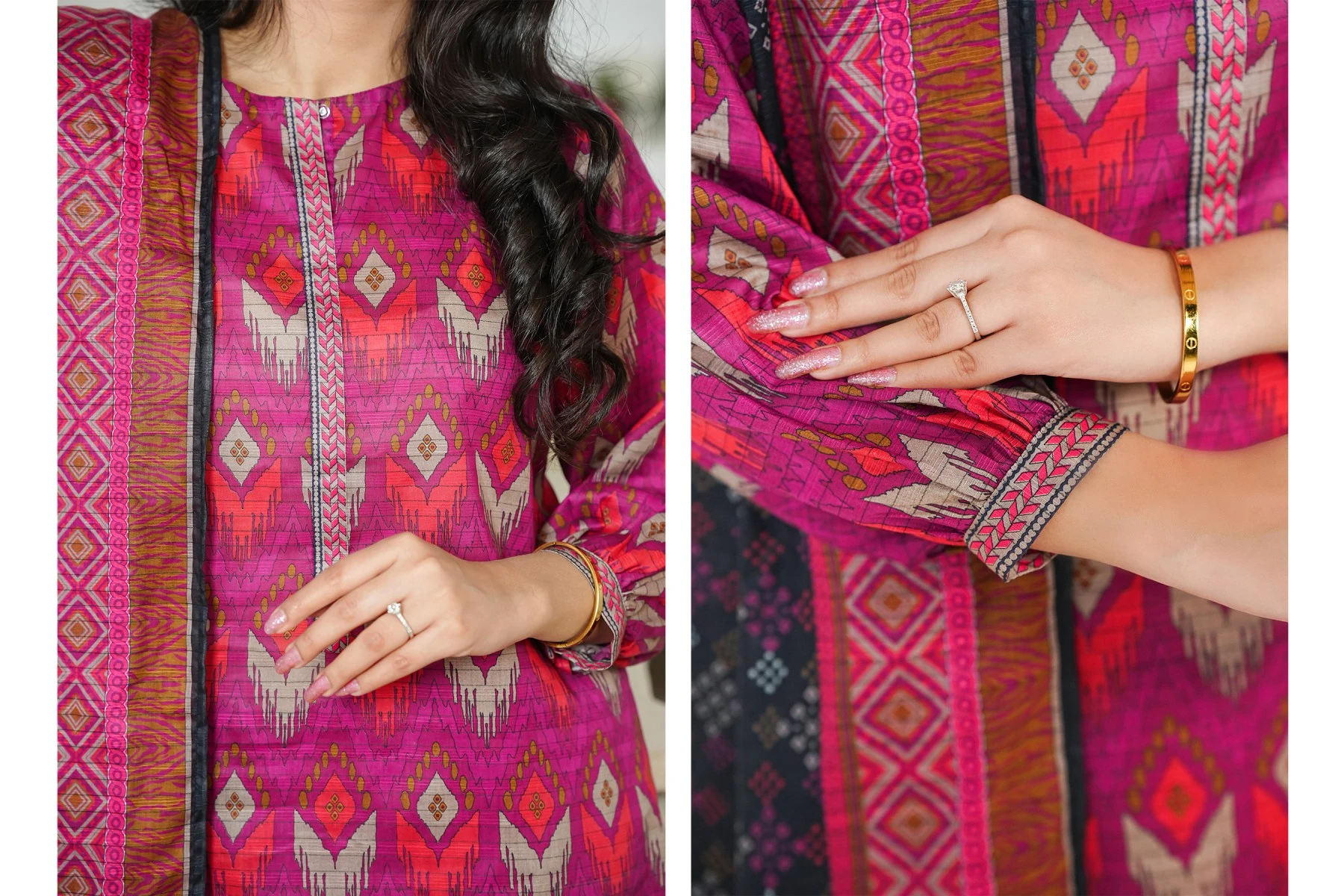 Digital Printed PINK | Gul e Noor_SKU-ABJT009